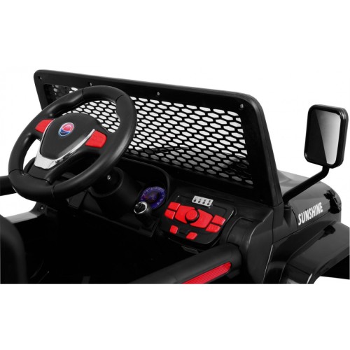 Off-Road Raptor Drifter černý + Remote + 4x4 Drive + Clipboard + Slow Start + MP3 LED