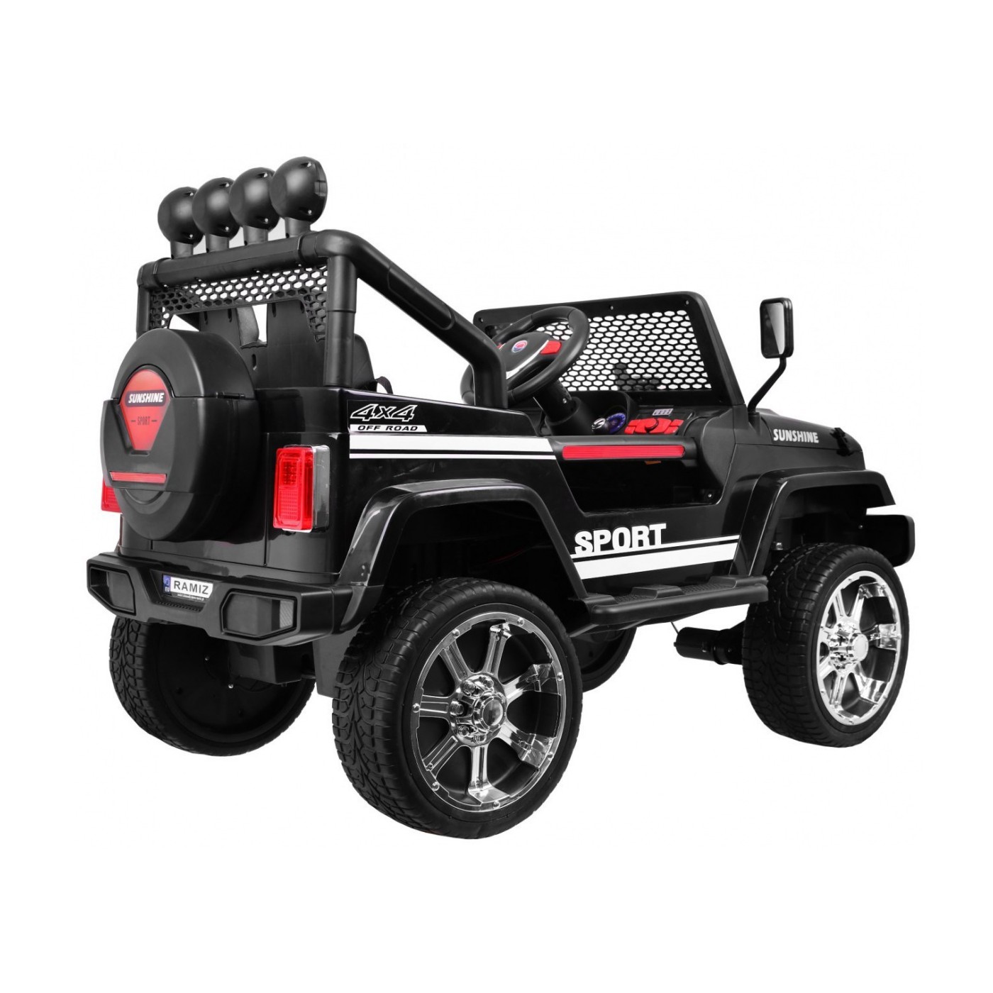 Off-Road Raptor Drifter černý + Remote + 4x4 Drive + Clipboard + Slow Start + MP3 LED