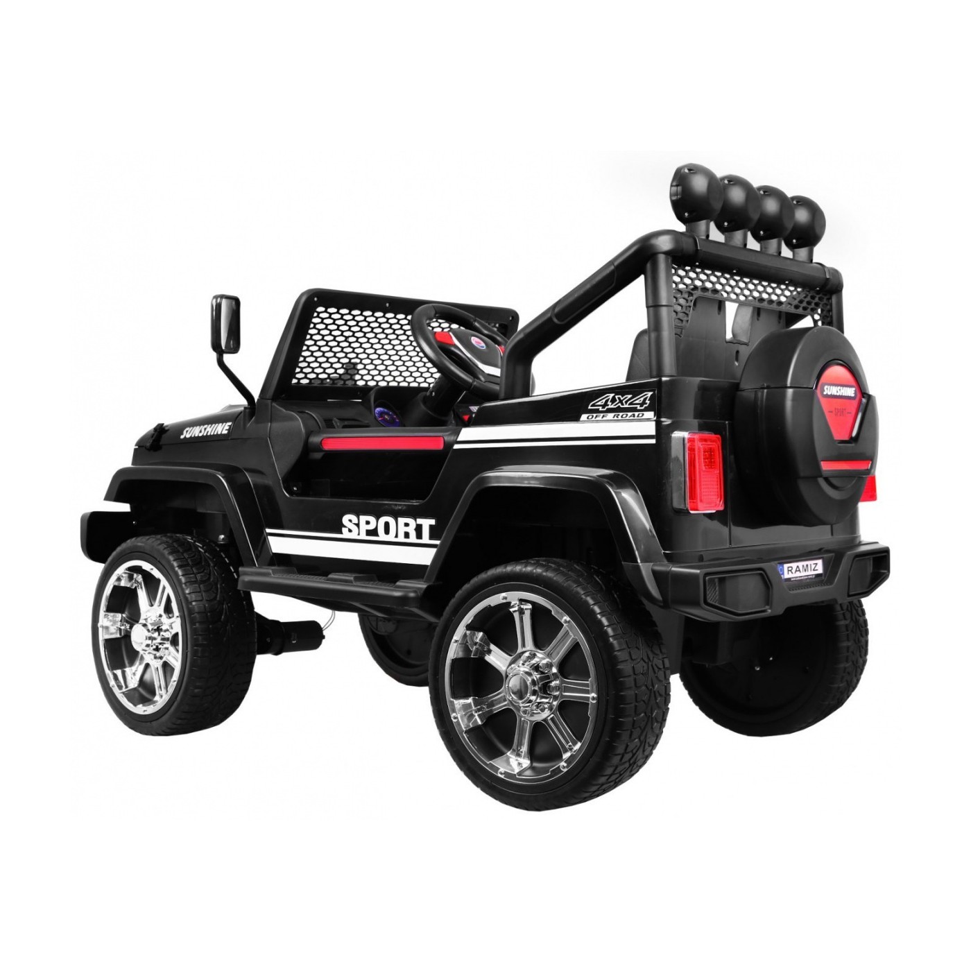 Off-Road Raptor Drifter černý + Remote + 4x4 Drive + Clipboard + Slow Start + MP3 LED