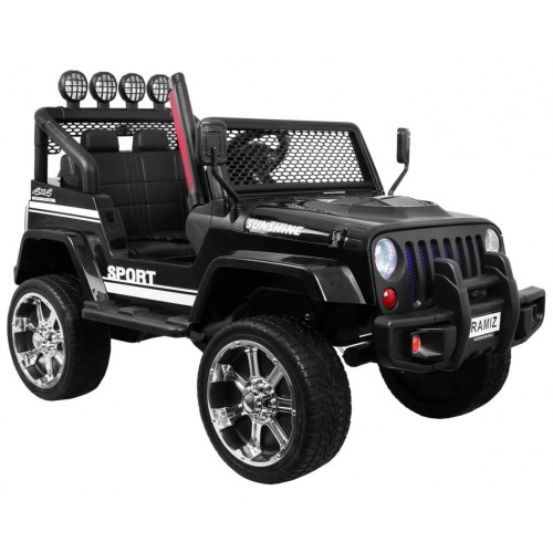Off-Road Raptor Drifter černý + Remote + 4x4 Drive + Clipboard + Slow Start + MP3 LED