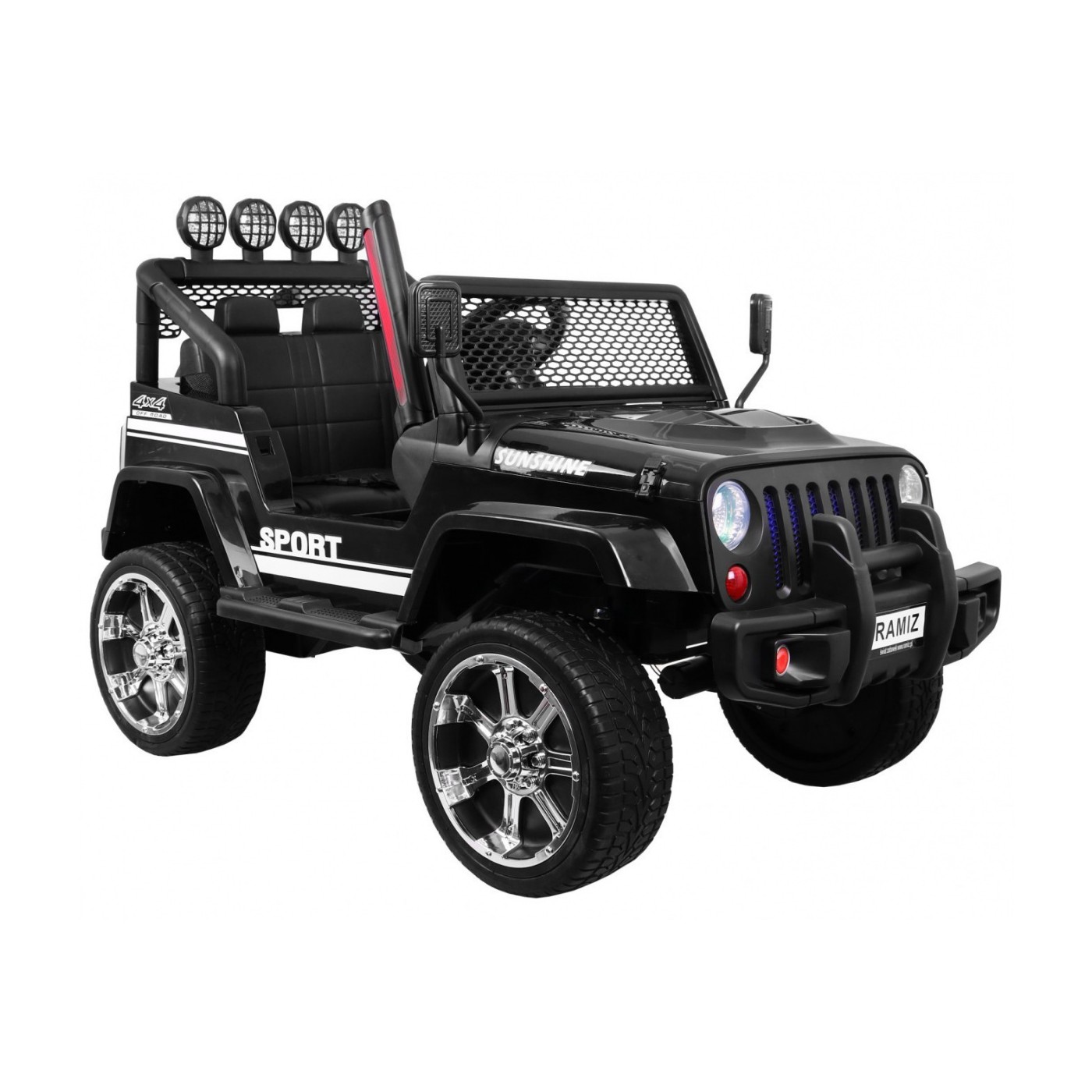 Off-Road Raptor Drifter černý + Remote + 4x4 Drive + Clipboard + Slow Start + MP3 LED