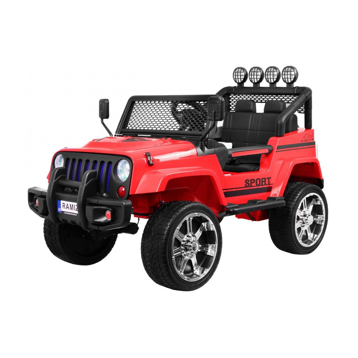 Off-Road Raptor Drifter červená + Remote + 4x4 Drive + Clipboard + Slow Start + MP3 LED