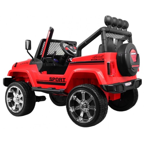 Off-Road Raptor Drifter červená + Remote + 4x4 Drive + Clipboard + Slow Start + MP3 LED