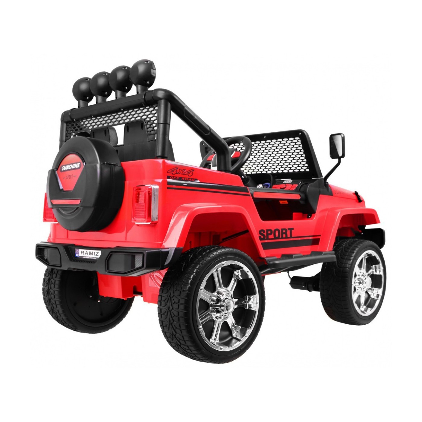 Off-Road Raptor Drifter červená + Remote + 4x4 Drive + Clipboard + Slow Start + MP3 LED