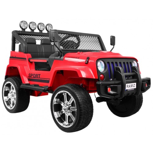 Off-Road Raptor Drifter červená + Remote + 4x4 Drive + Clipboard + Slow Start + MP3 LED