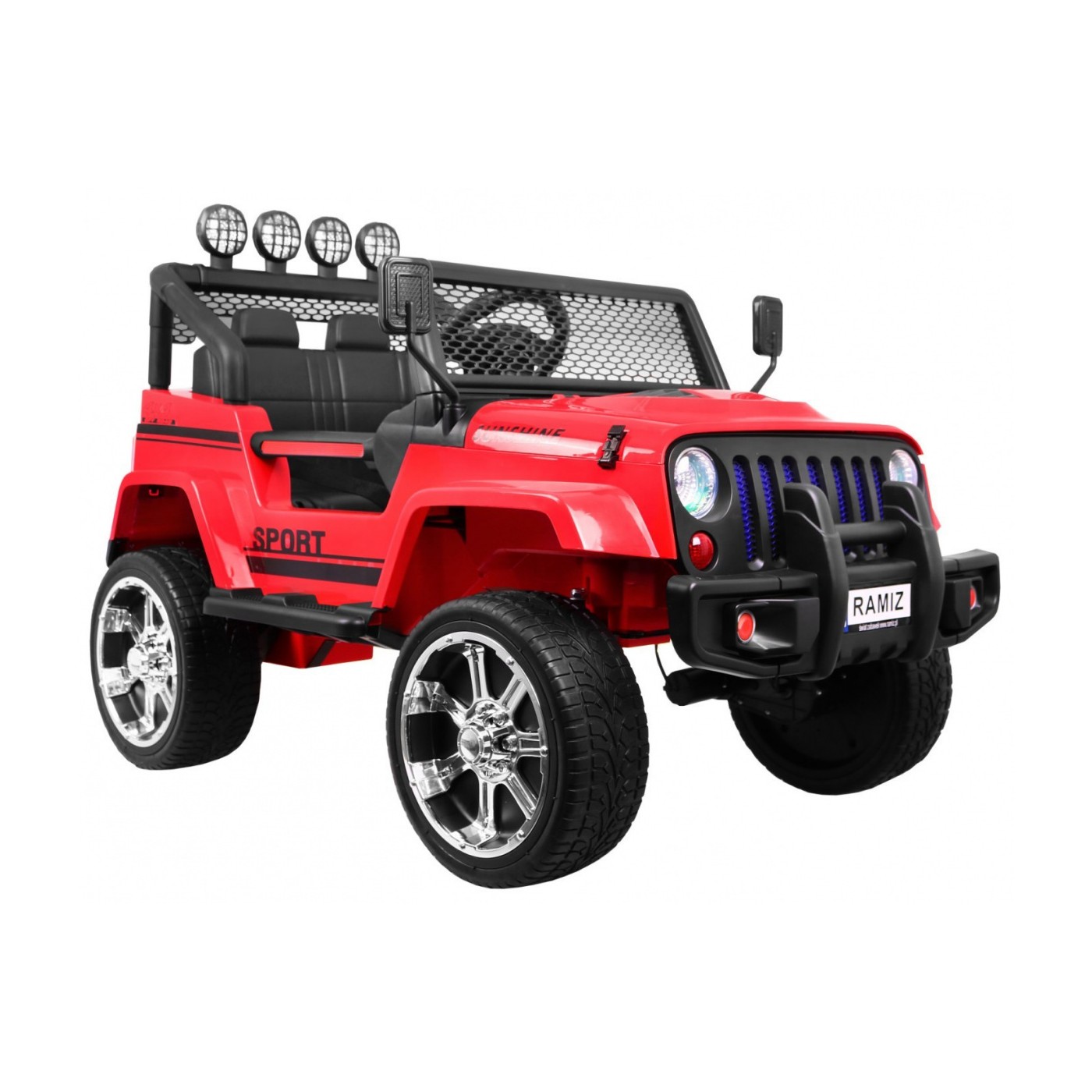 Off-Road Raptor Drifter červená + Remote + 4x4 Drive + Clipboard + Slow Start + MP3 LED