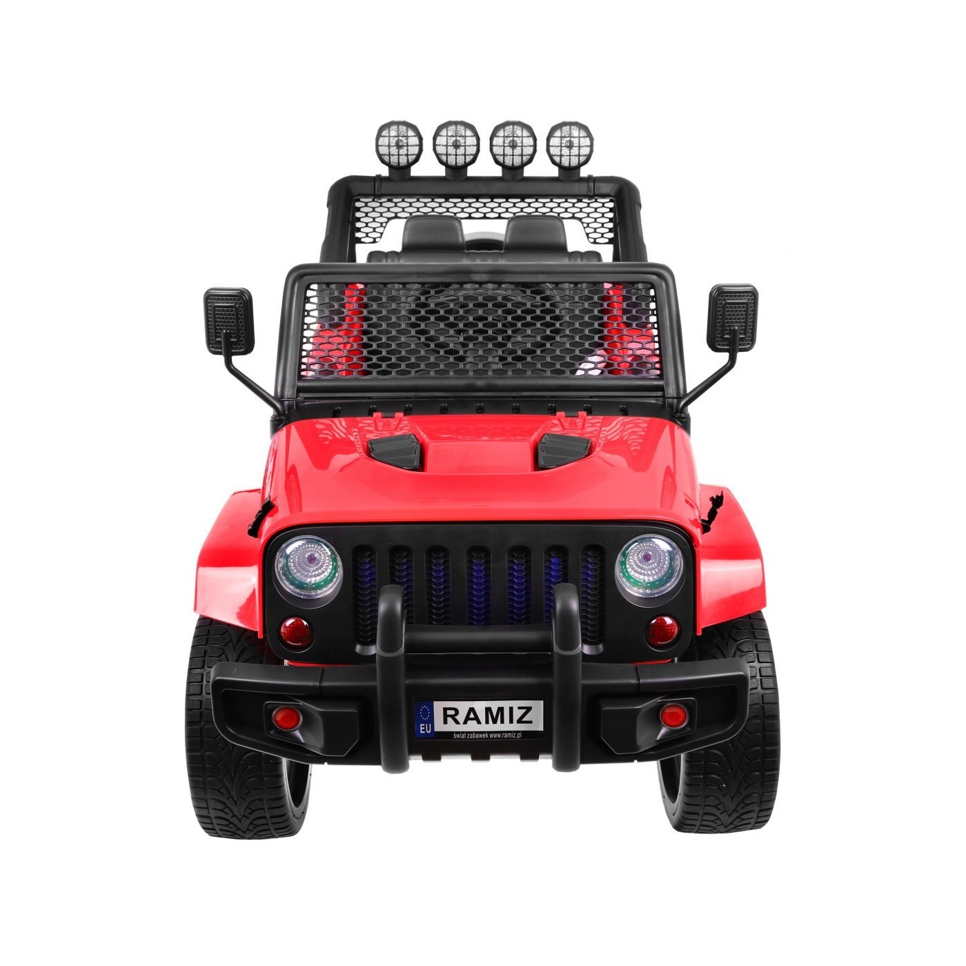 Off-Road Raptor Drifter červená + Remote + 4x4 Drive + Clipboard + Slow Start + MP3 LED