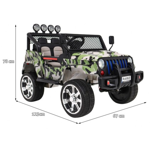 Off-Road Raptor Drifter Moro + Dálkové ovládání + Naped 4x4 + Schránka + Pomalý start + MP3 LED