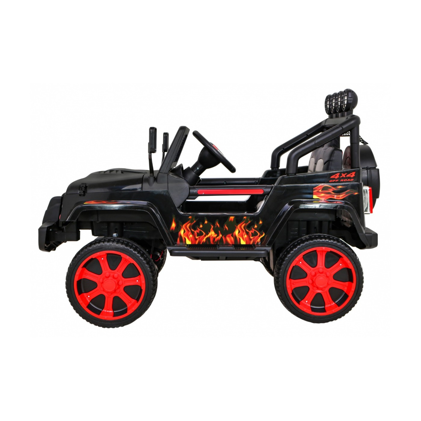 Off-Road Raptor Drifter Flames + Remote + Drive 4x4 + Clipboard + Slow Start + MP3 LED