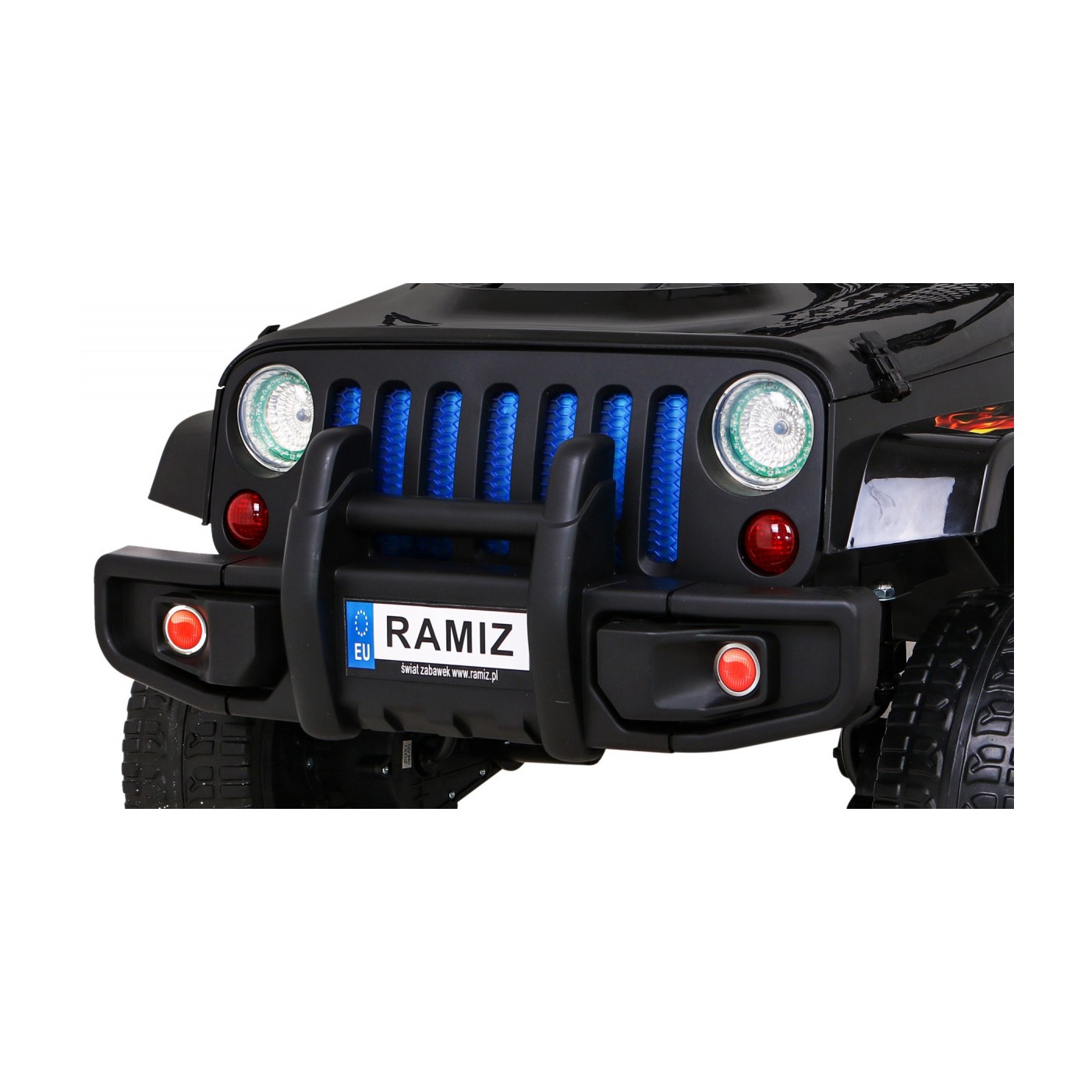 Off-Road Raptor Drifter Flames + Remote + Drive 4x4 + Clipboard + Slow Start + MP3 LED