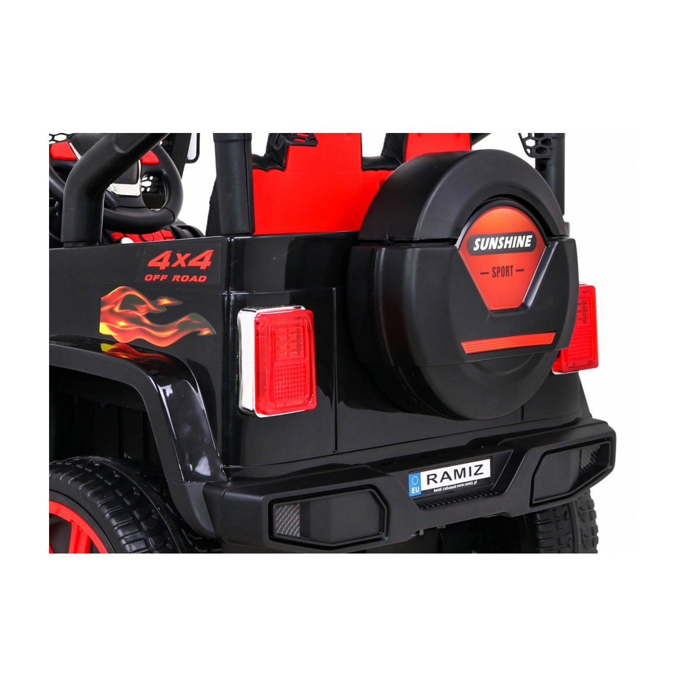 Off-Road Raptor Drifter Flames + Remote + Drive 4x4 + Clipboard + Slow Start + MP3 LED