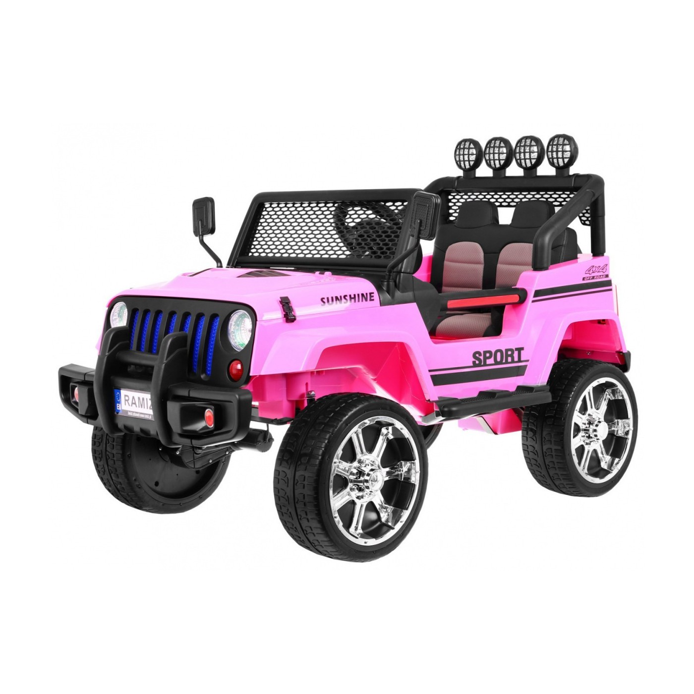 Off-Road Raptor Drifter Růžový Dálkový Disk 4x4 Schránka Pomalý Start MP3 LED
