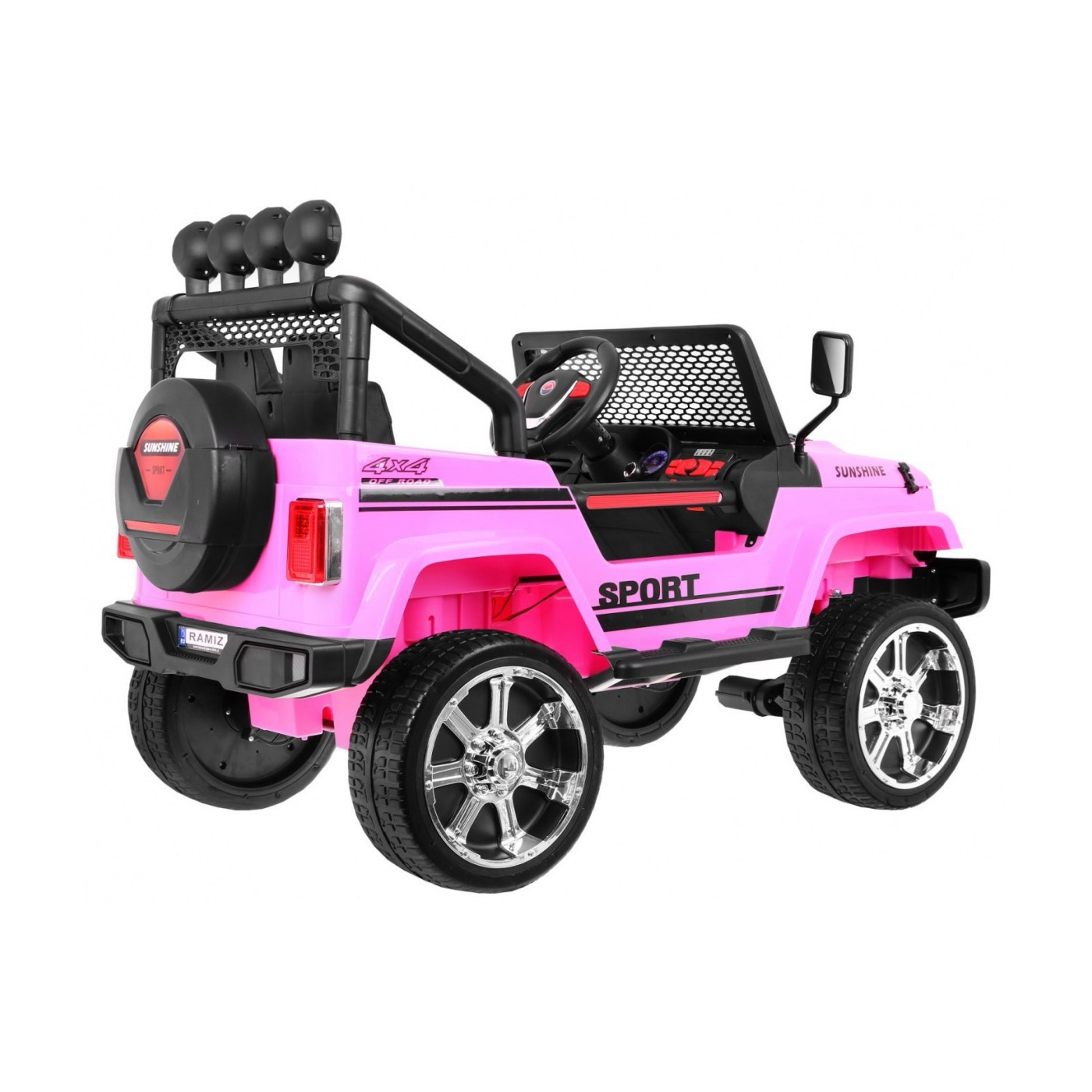 Off-Road Raptor Drifter Růžový Dálkový Disk 4x4 Schránka Pomalý Start MP3 LED