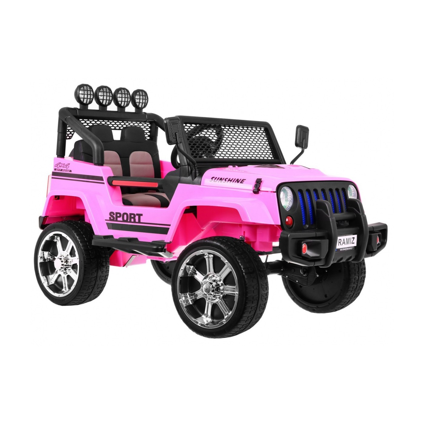 Off-Road Raptor Drifter Růžový Dálkový Disk 4x4 Schránka Pomalý Start MP3 LED