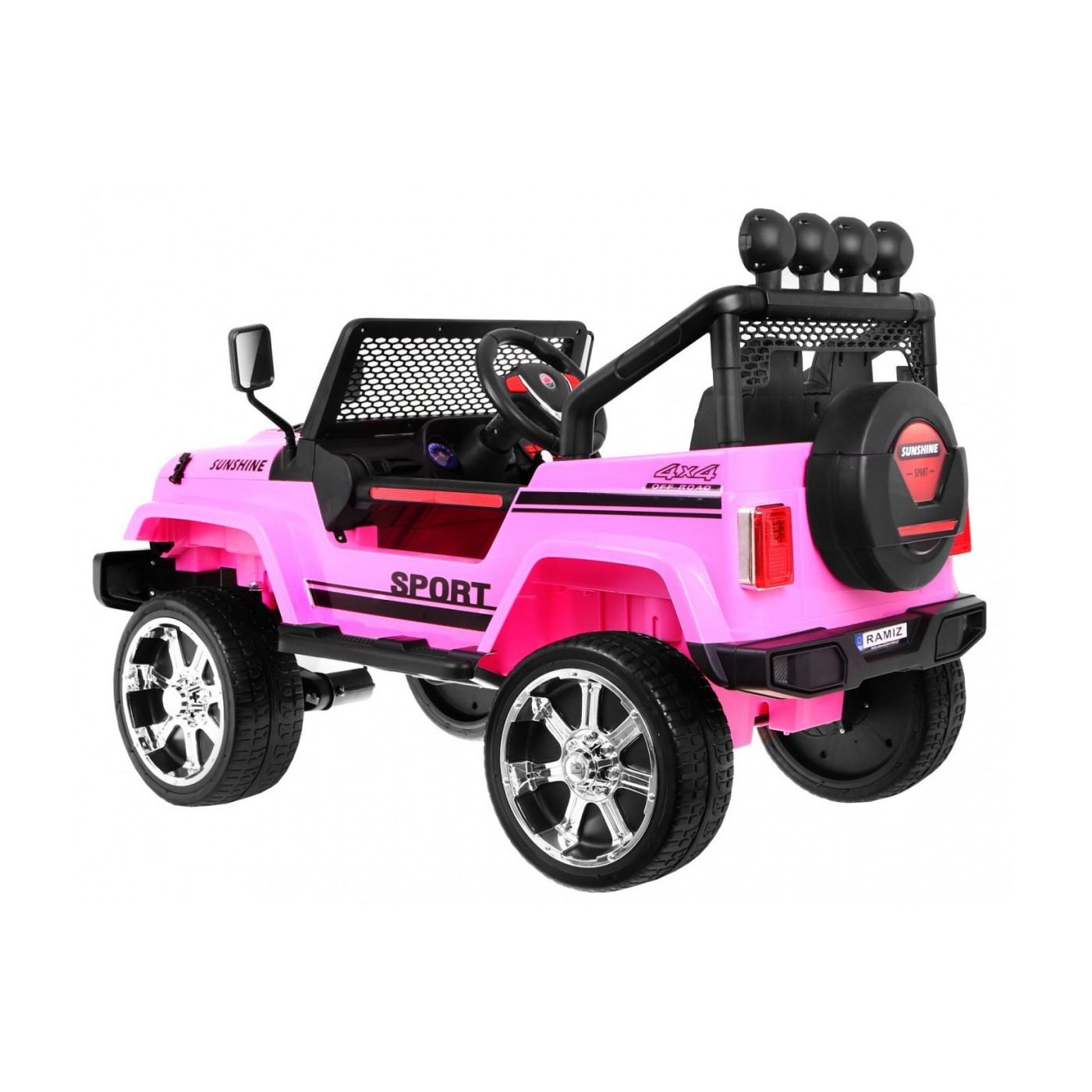 Off-Road Raptor Drifter Růžový Dálkový Disk 4x4 Schránka Pomalý Start MP3 LED
