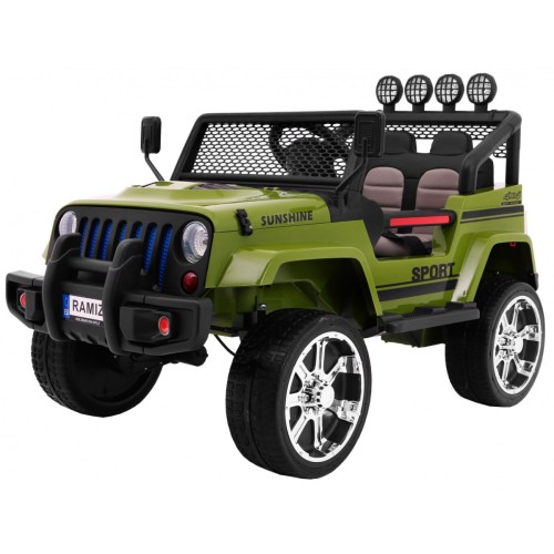 Off-Road Raptor Drifter Zelený Dálkový Disk 4x4 Schránka Pomalý Start MP3 LED
