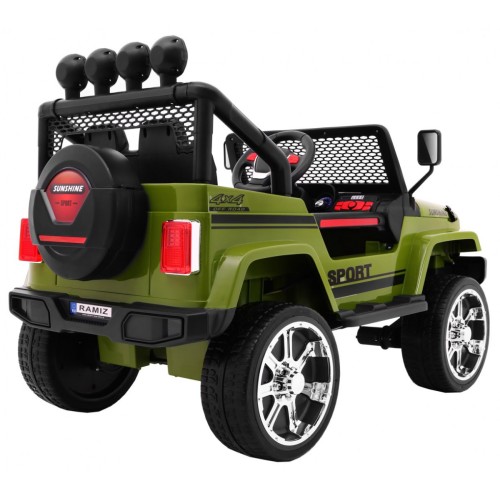 Off-Road Raptor Drifter Zelený Dálkový Disk 4x4 Schránka Pomalý Start MP3 LED