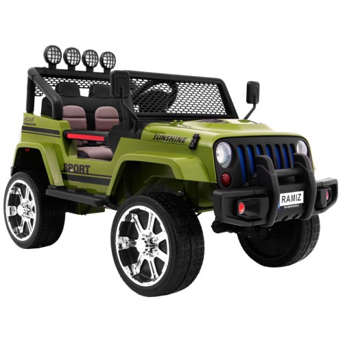 Off-Road Raptor Drifter Zelený Dálkový Disk 4x4 Schránka Pomalý Start MP3 LED