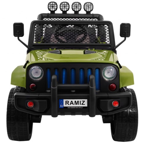 Off-Road Raptor Drifter Zelený Dálkový Disk 4x4 Schránka Pomalý Start MP3 LED
