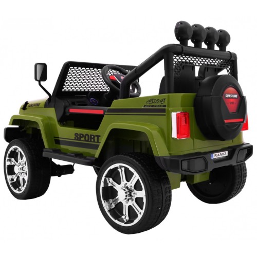 Off-Road Raptor Drifter Zelený Dálkový Disk 4x4 Schránka Pomalý Start MP3 LED