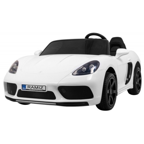 Perfecta Auto 2 Dětská Bílá Nafouknutá Kola Bezkartáčový Motor MP3 LED Pomalý Start