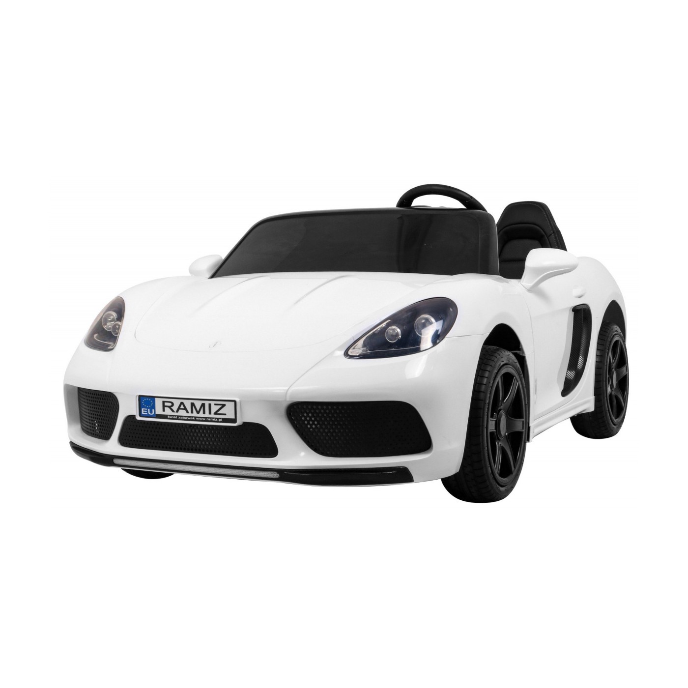 Perfecta Auto 2 Dětská Bílá Nafouknutá Kola Bezkartáčový Motor MP3 LED Pomalý Start