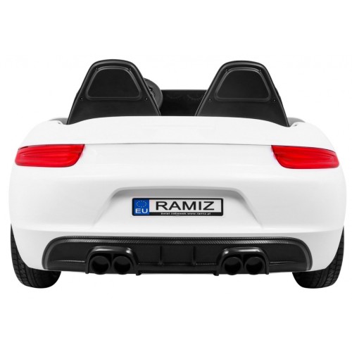 Perfecta Auto 2 Dětská Bílá Nafouknutá Kola Bezkartáčový Motor MP3 LED Pomalý Start