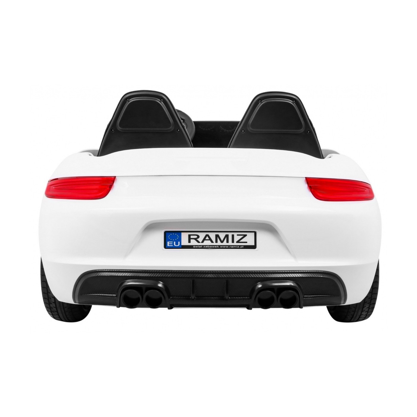 Perfecta Auto 2 Dětská Bílá Nafouknutá Kola Bezkartáčový Motor MP3 LED Pomalý Start