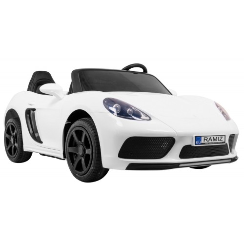 Perfecta Auto 2 Dětská Bílá Nafouknutá Kola Bezkartáčový Motor MP3 LED Pomalý Start