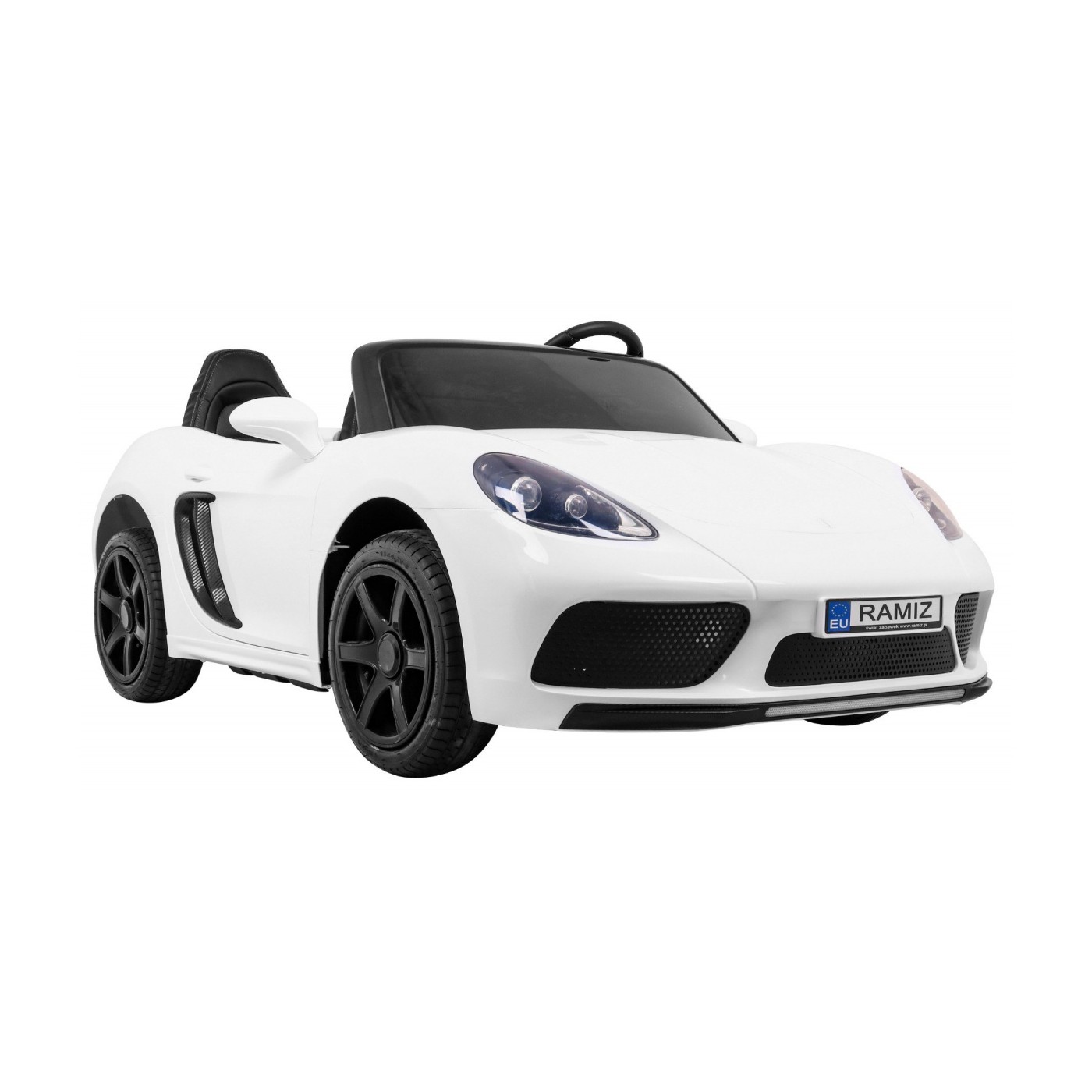 Perfecta Auto 2 Dětská Bílá Nafouknutá Kola Bezkartáčový Motor MP3 LED Pomalý Start
