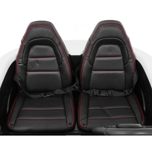Perfecta Auto 2 Dětská Bílá Nafouknutá Kola Bezkartáčový Motor MP3 LED Pomalý Start