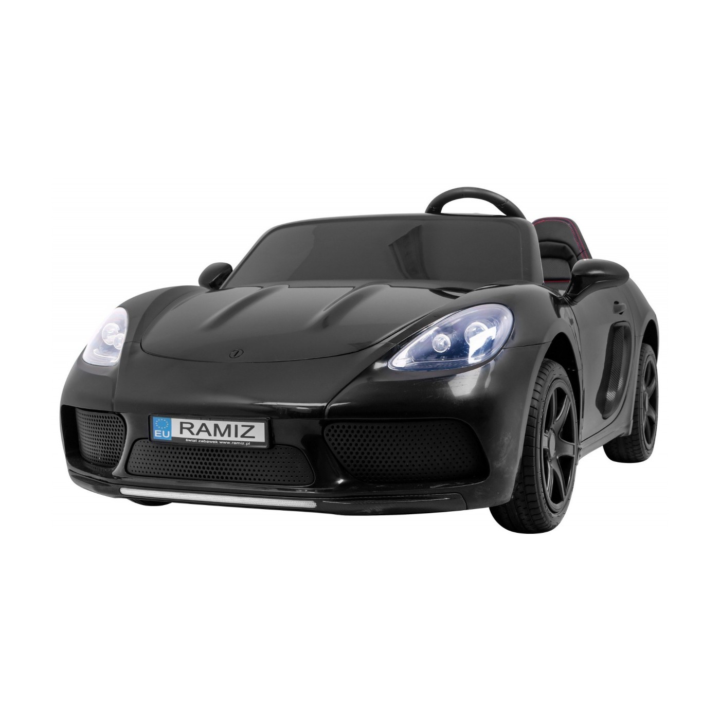 Perfecta Auto 2 Děti Černá Nafukovací Kolečka Bezkartáčový Motor MP3 LED Pomalý Start