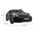 Perfecta Auto 2 Děti Černá Nafukovací Kolečka Bezkartáčový Motor MP3 LED Pomalý Start