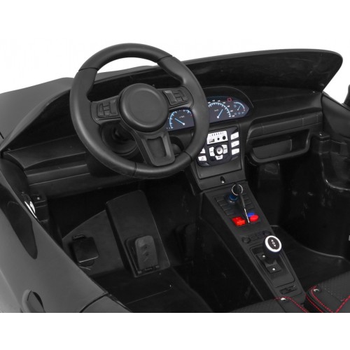 Perfecta Auto 2 Děti Černá Nafukovací Kolečka Bezkartáčový Motor MP3 LED Pomalý Start
