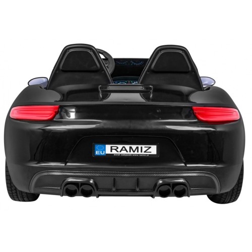 Perfecta Auto 2 Děti Černá Nafukovací Kolečka Bezkartáčový Motor MP3 LED Pomalý Start