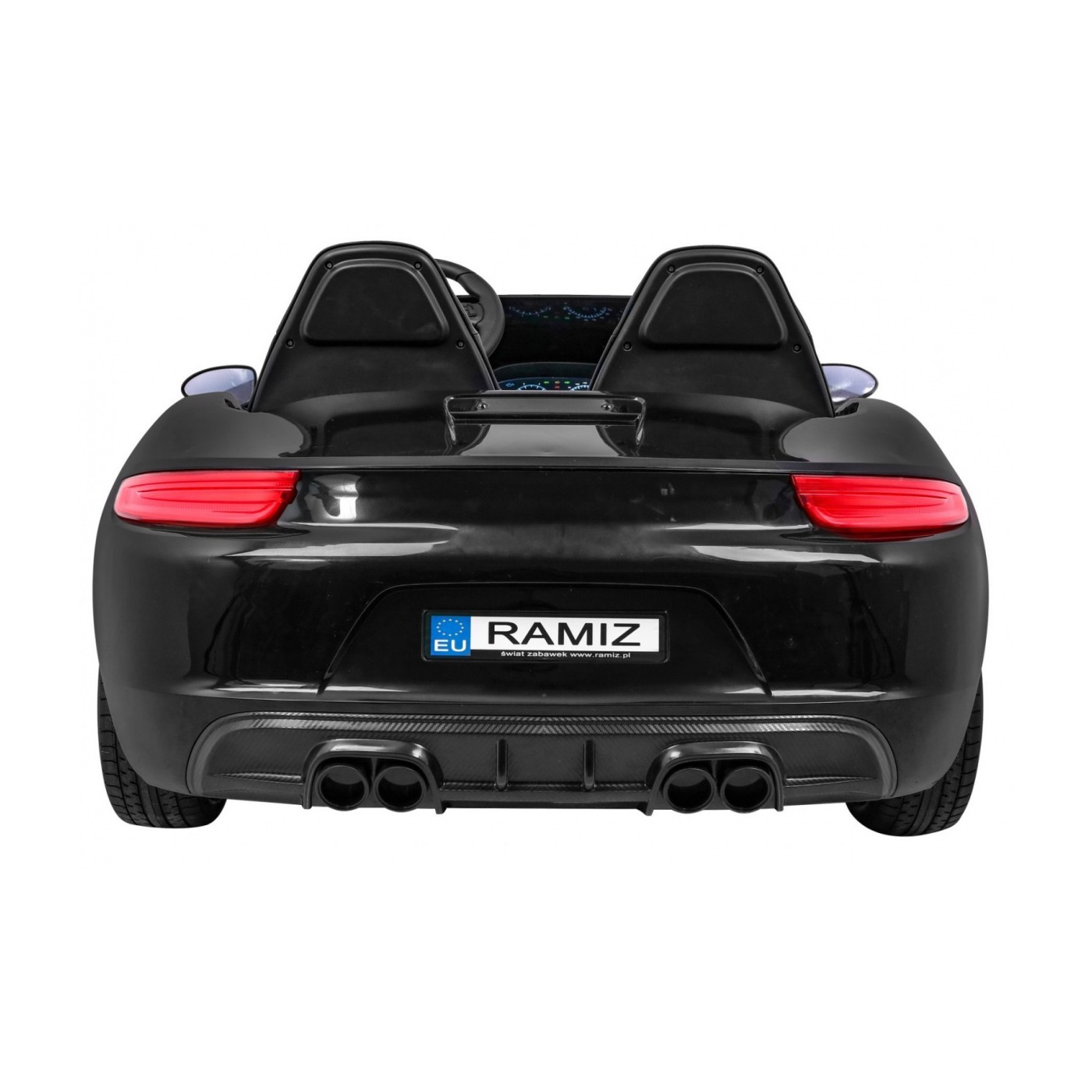 Perfecta Auto 2 Děti Černá Nafukovací Kolečka Bezkartáčový Motor MP3 LED Pomalý Start