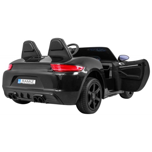 Perfecta Auto 2 Děti Černá Nafukovací Kolečka Bezkartáčový Motor MP3 LED Pomalý Start