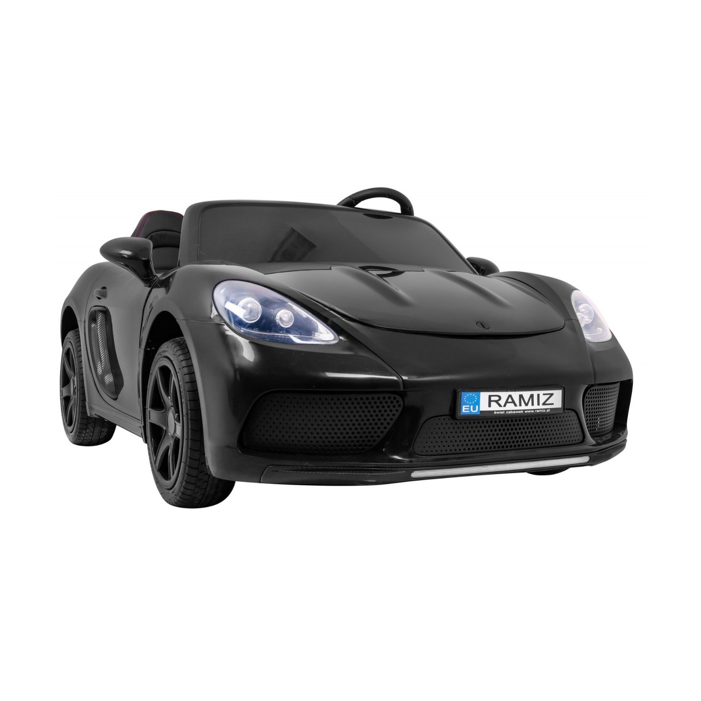 Perfecta Auto 2 Děti Černá Nafukovací Kolečka Bezkartáčový Motor MP3 LED Pomalý Start
