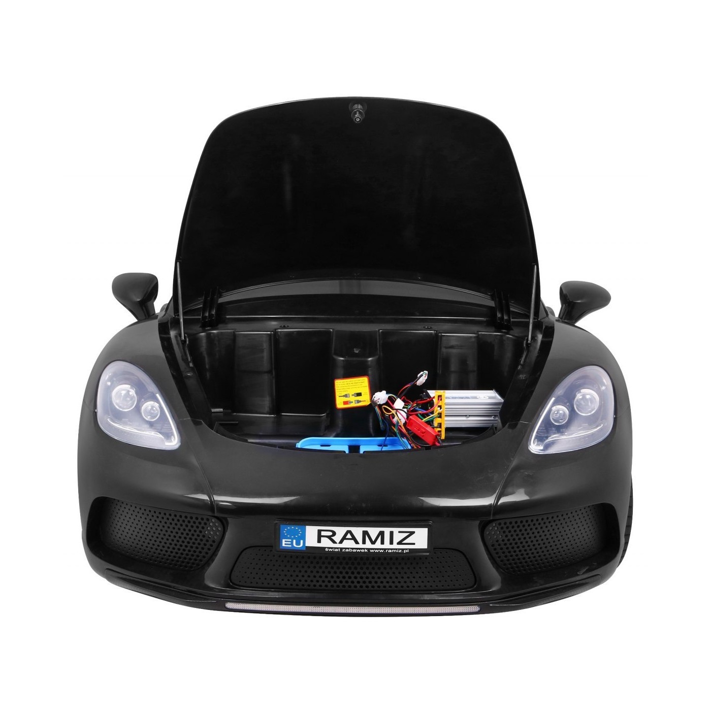 Perfecta Auto 2 Děti Černá Nafukovací Kolečka Bezkartáčový Motor MP3 LED Pomalý Start