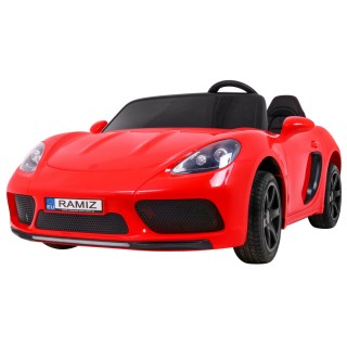 Dětská červená nafouknutá kola Perfecta Auto 2 Bezkartáčový motor MP3 LED pomalý start