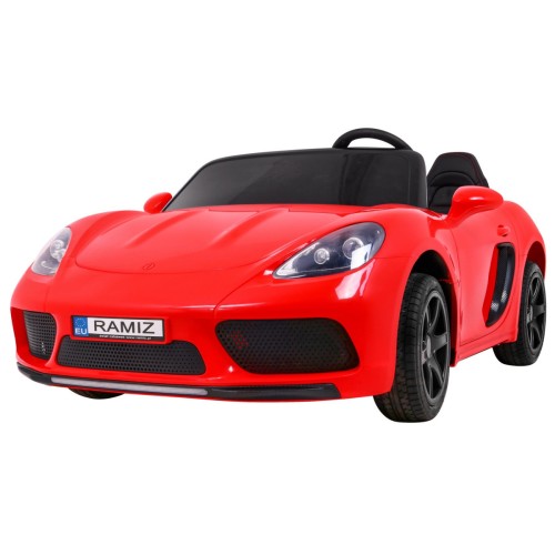 Dětská červená nafouknutá kola Perfecta Auto 2 Bezkartáčový motor MP3 LED pomalý start
