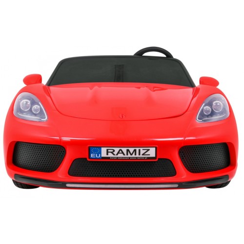 Dětská červená nafouknutá kola Perfecta Auto 2 Bezkartáčový motor MP3 LED pomalý start