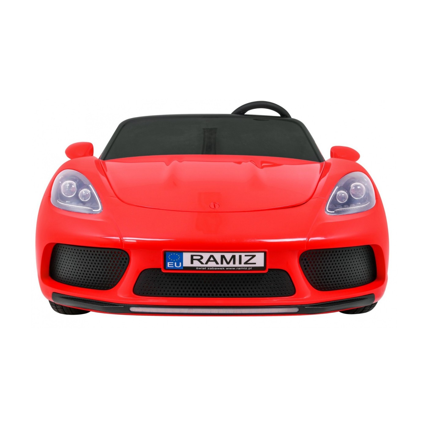Dětská červená nafouknutá kola Perfecta Auto 2 Bezkartáčový motor MP3 LED pomalý start