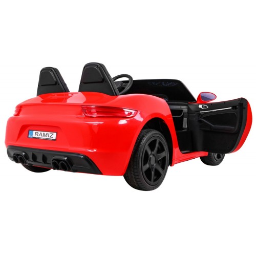 Dětská červená nafouknutá kola Perfecta Auto 2 Bezkartáčový motor MP3 LED pomalý start