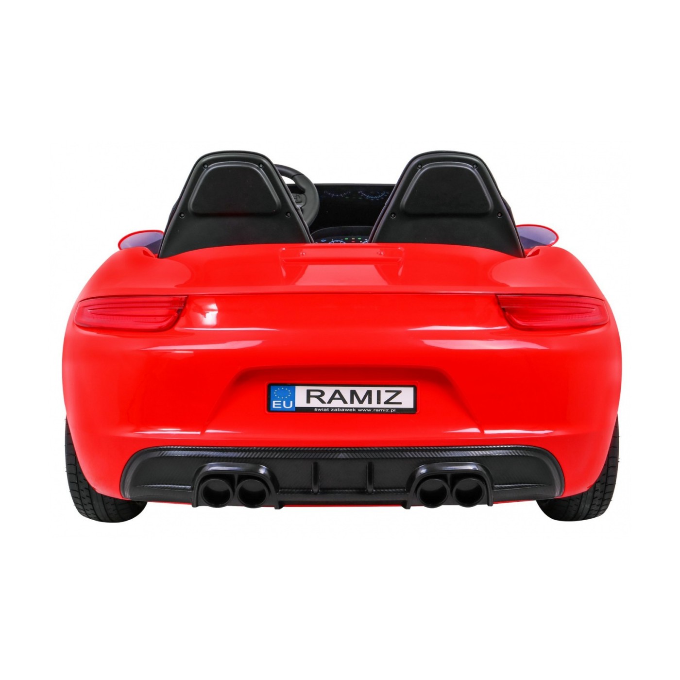 Dětská červená nafouknutá kola Perfecta Auto 2 Bezkartáčový motor MP3 LED pomalý start