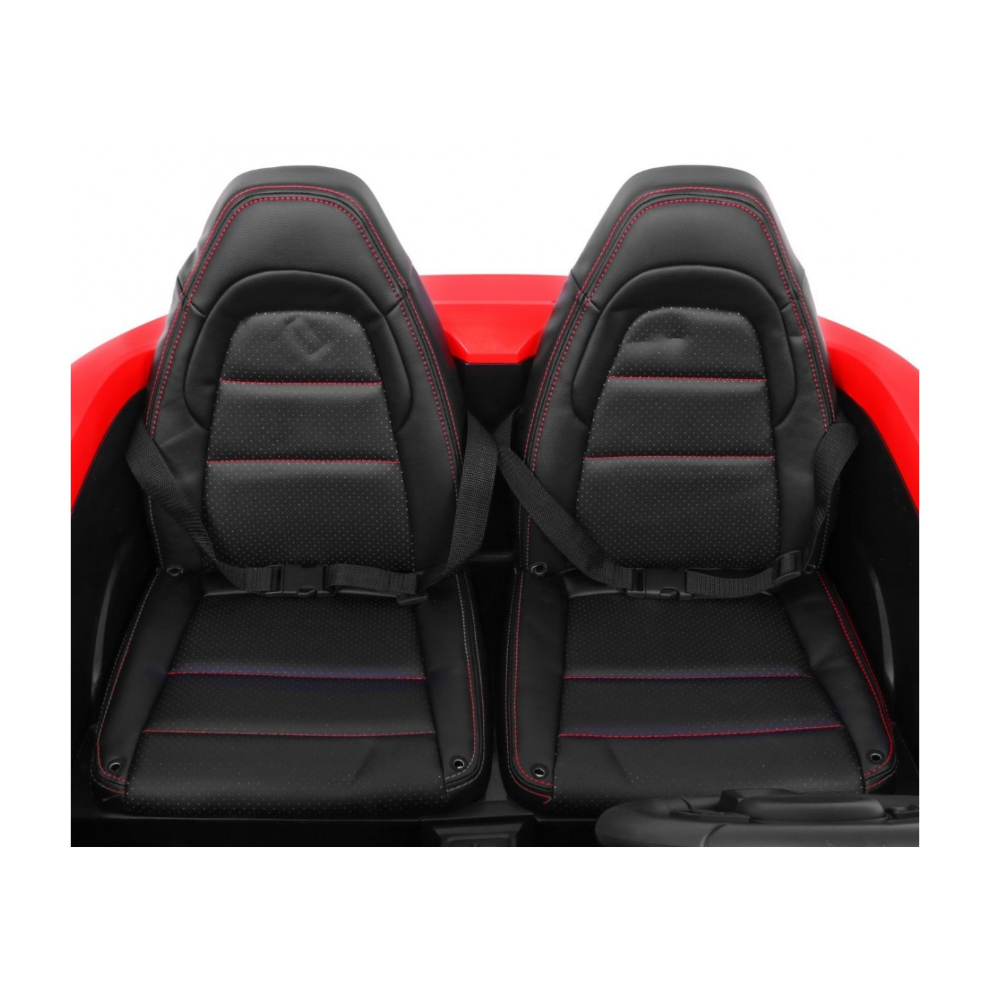 Dětská červená nafouknutá kola Perfecta Auto 2 Bezkartáčový motor MP3 LED pomalý start