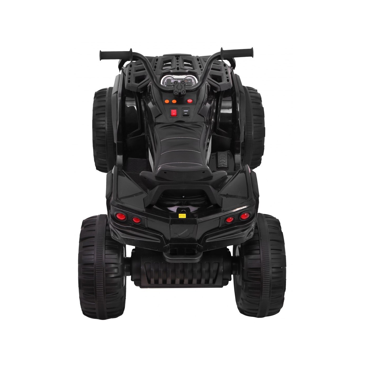 Čtyřkolka ATV 2,4 GHz na baterii děti černá + dálkové ovládání EVA kola + MP3 rádio + pomalý start