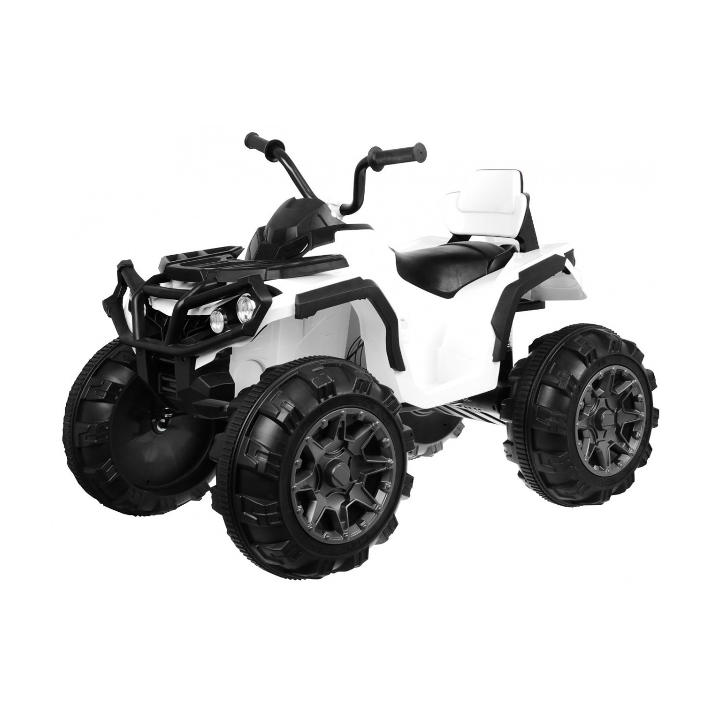 Quad ATV dětská baterie bílá EVA rádio MP3 LED pomalý start