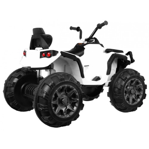 Quad ATV dětská baterie bílá EVA rádio MP3 LED pomalý start