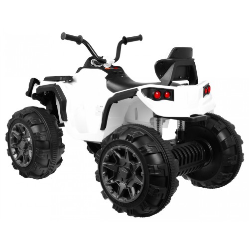 Quad ATV dětská baterie bílá EVA rádio MP3 LED pomalý start